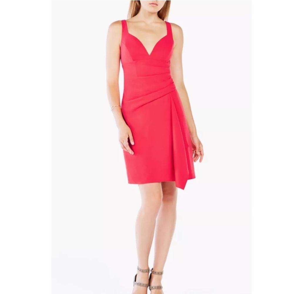 Bcbgmaxazria Yazmin Crepe Midi Cocktail Dress - image 3